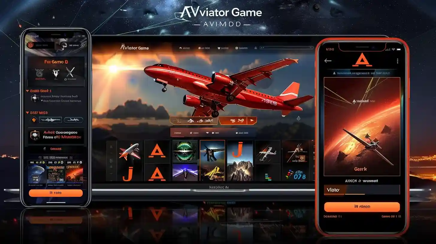 77FB Aviator Game - Multi-Platform Flight Simulation and Crash Gaming 77FB Aviator game interface displayed across multiple devices showing red aircraft gameplay with cosmic space background and betting options